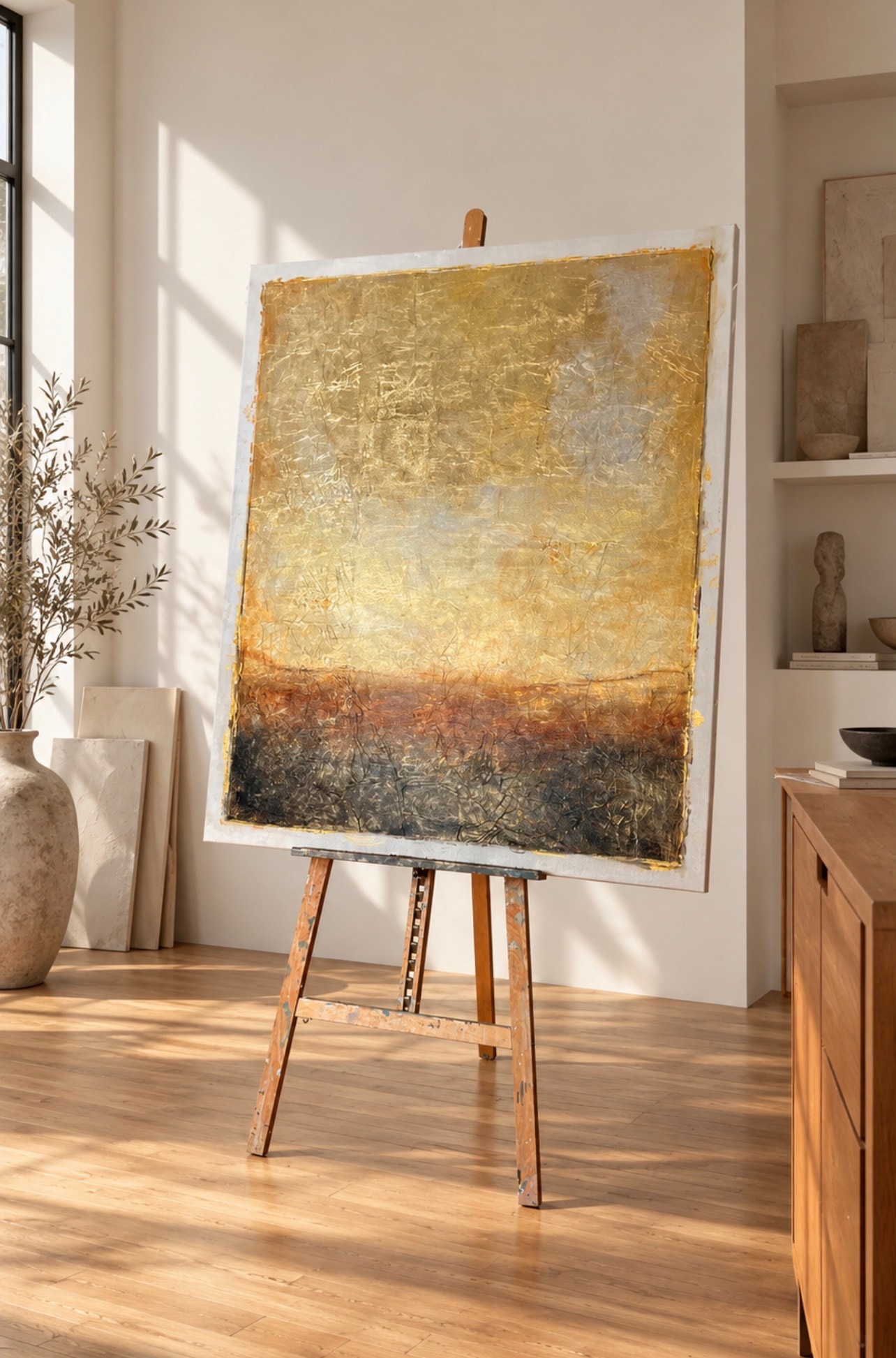 Aurum III — On the easel