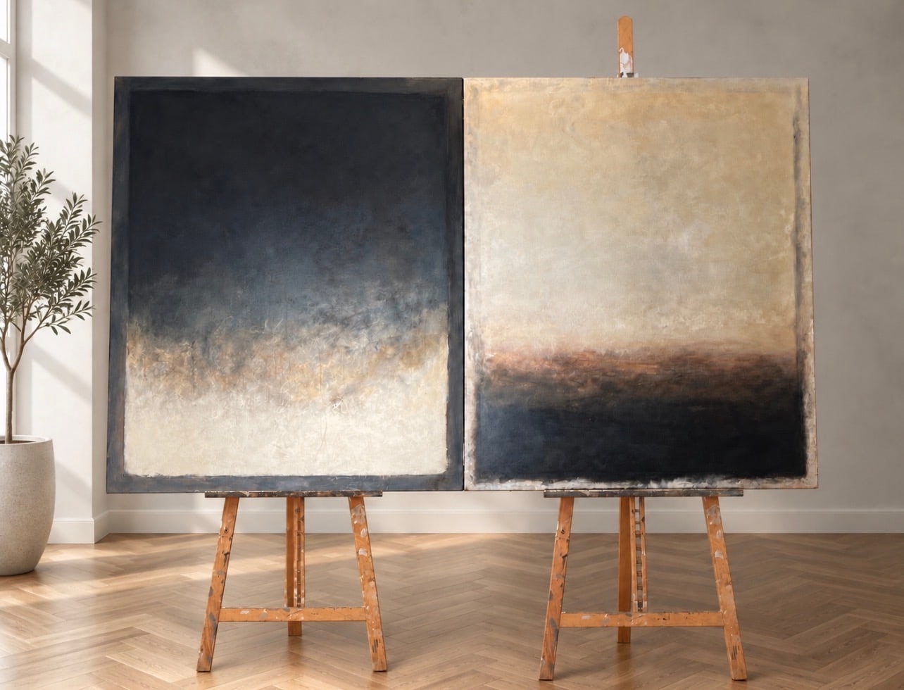 Nocturne I — On the easel